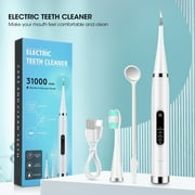 Plaque Remover for Teeth,Electric Dental Scaler Tooth Cleaning Device,Teeth Cleaning Kit Household Plaque Blaster 5 Adjustable Modes White