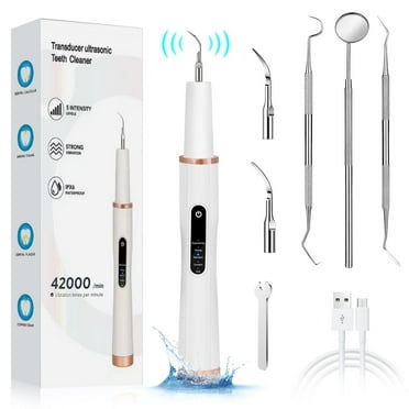 Plaque Remover for Teeth, Ultrasonic Tooth Cleaner Electric Dental Calculus Remover Teeth Cleaning Kit