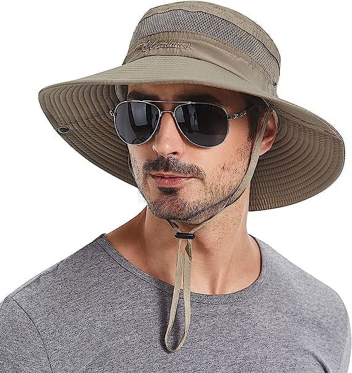 ilfioreemio Super Wide Brim Sun Hat for Men UPF50+ UV Protection