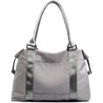thumbnail image 1 of PlasMaller Travel Bag Carry On Sports Gym Duffel Luggage Shoulder Pack for Women (Grey), 1 of 6
