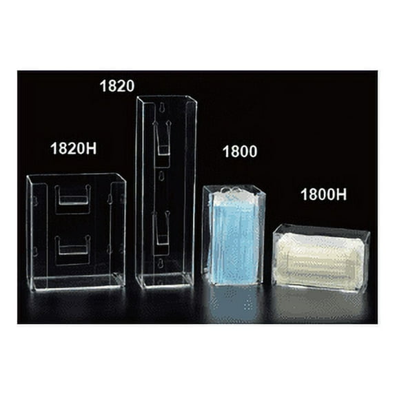 Plasdent 1820H Acrylic Earloop Face Masks Box Dispenser Double Horizontal