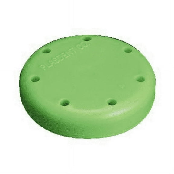 Plasdent 400BSS-4N Magnetic Dental Bur Block 7-Hole Small Round Neon Green