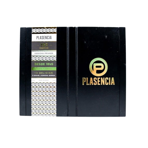 Plasencia Corona Gorda 151 Cosecha San Diego Wood Cigar Box 8.5" x 7" x 1.25"