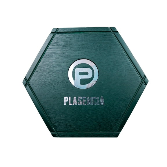 Plasencia Hexagono Sixto I Empty Wood Cigar Box 9.75" x 8.5" x 2.5"