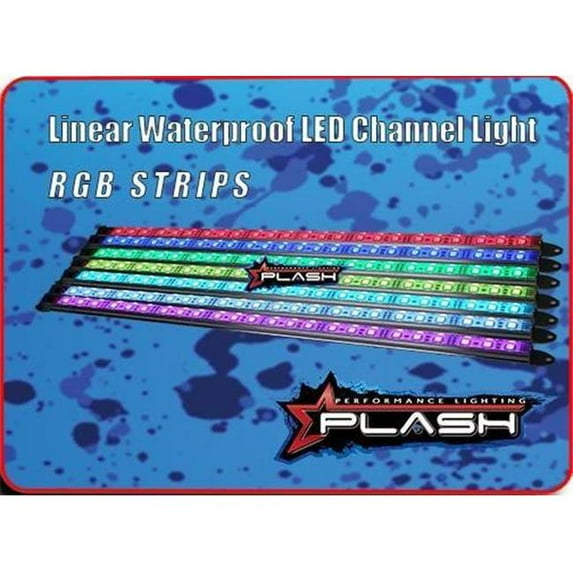 Plashlights PLARS-RGB-30 Linear Waterproof LED Channel Light - RGB - 30 in.