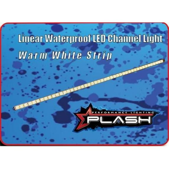 Plashlights PLARS-WW-40 Linear Waterproof LED Channel Light - Warm White - 40 in.