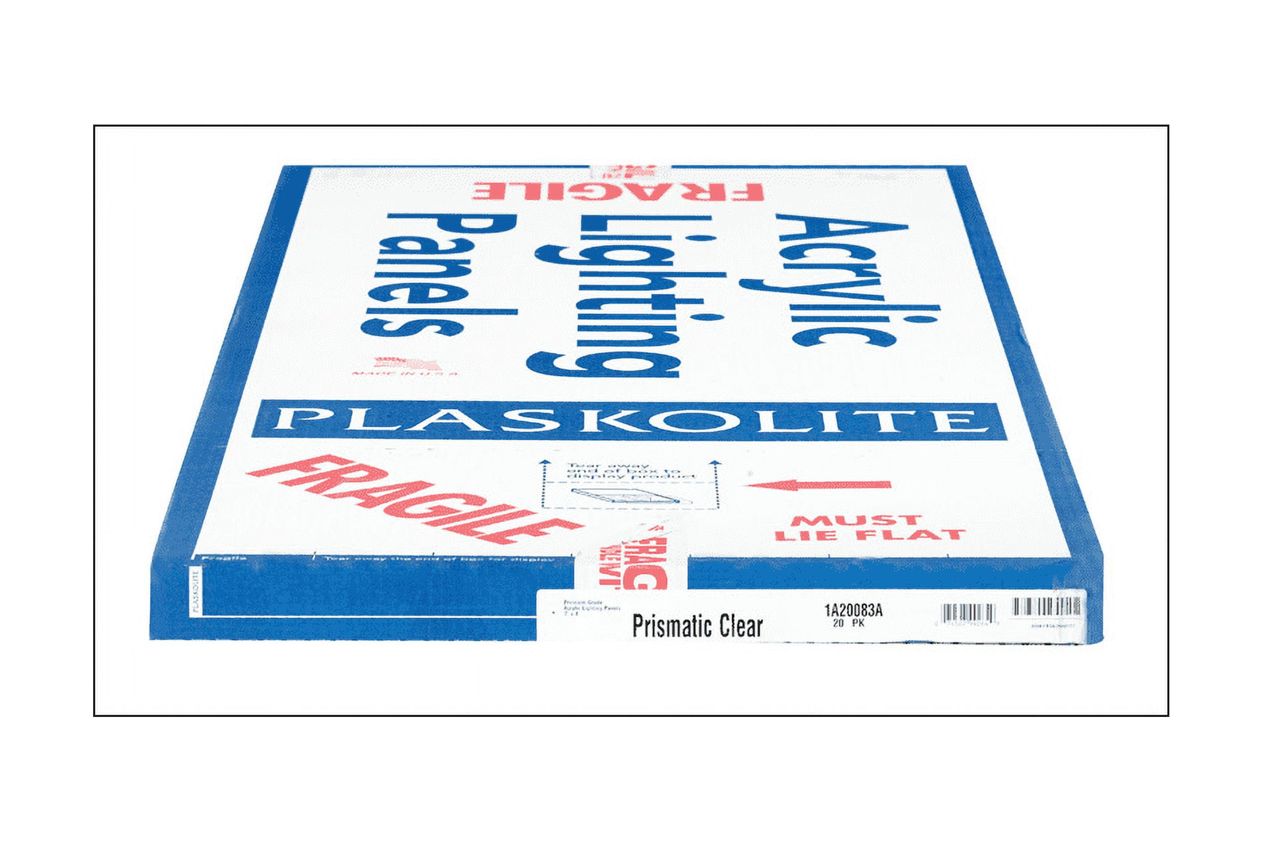 Plaskolite Optix Acrylic Prismatic Lighting Panel 47-3/4 in. H x 23-3/4 in. W