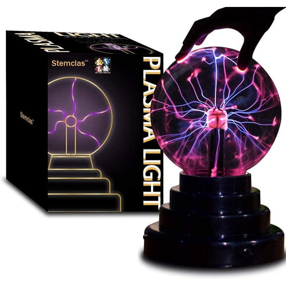 Plasma Ball/Light/Lamp, Static Electricity Globe Electric Lightning Ball, Touch Sensitive, USB Powered, Amazing Gift for Parties, Birthday and Holiday, 3 Inch, for Age Over 14 Years Old