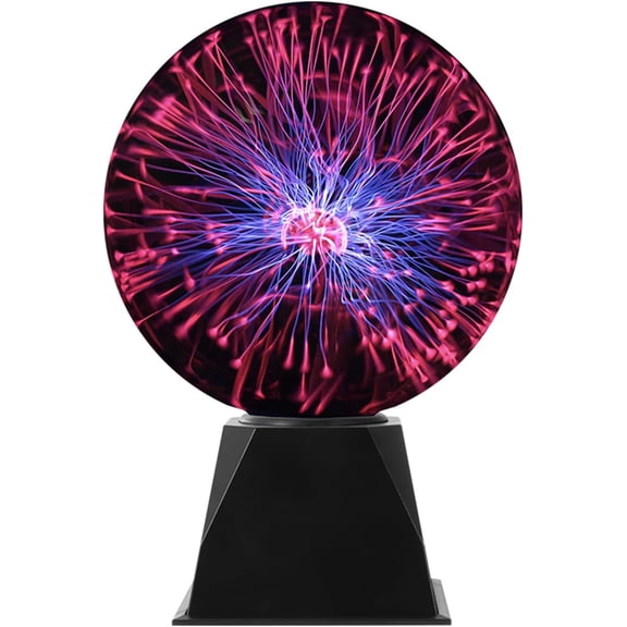 Plasma Ball, Touch Sensitive Plasma Globe Lamp, Plug-in Crystal Ball for Gifts, Birthday, Party, Halloween, Christmas, Science Decor for Bedroom, Living Room, Office