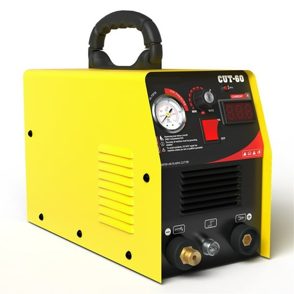 Plasma Cutter Cut60 HF Digital Control Plasma Metal Cutting Machine IGBT Max Cutting Thickness 2/3 inch(18mm) 60Amps ,Long Lasting