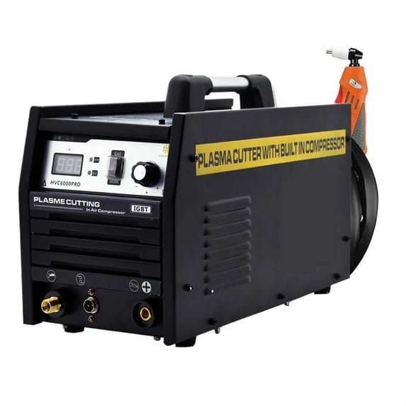 Plasma Cutter With Built in Air Compressor Inverter Welding Machine With Air Pump For Copper Stainless Tools HVC6000Pro ,Easy to Operate