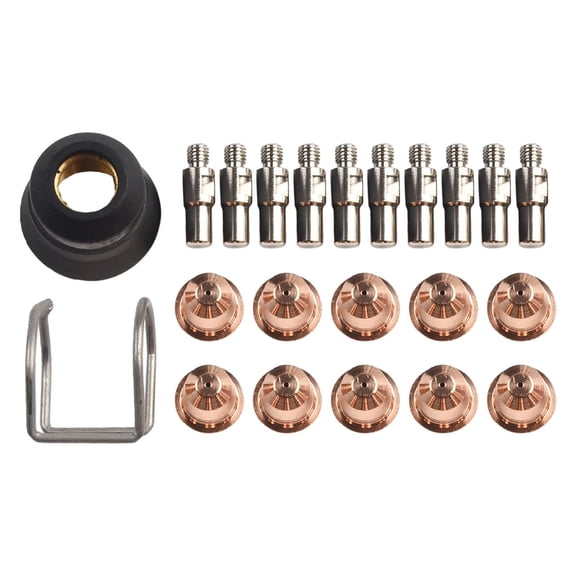 Plasma Cutting Torch Consumables PD116-8 PR110 for Trafimet S45 S25, Electrode Nozzle Shield Spring Guide Rail Replacement Parts Kit
