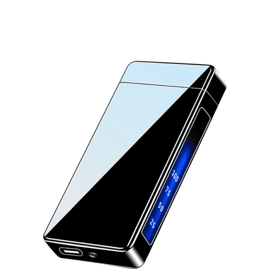 Plasma Dual Arc Electric Lighter, USB-C Rechargeable Flameless Lighter, Windproof with LED Battery Display for Candles Camping BBQ