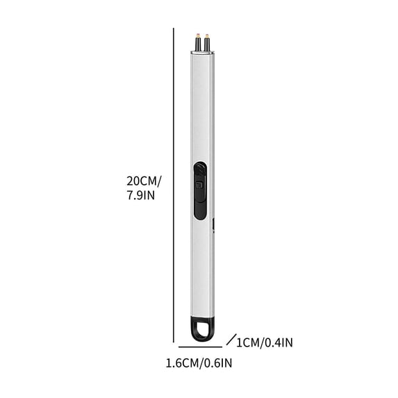 Plasma Lighter Flameless USB Rechargeable Windproof Aluminum