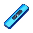 thumbnail image 1 of Plasma Lighter, USB Rechargeable Windproof Electric Lighter, Dual Arc Flameless Cigarette Lighter with Fast Charging Durable Steel Ceramic Design, Blue, 1 of 1