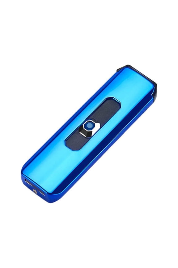 Plasma Lighter, USB Rechargeable Windproof Electric Lighter, Dual Arc Flameless Cigarette Lighter with Fast Charging Durable Steel Ceramic Design, Blue