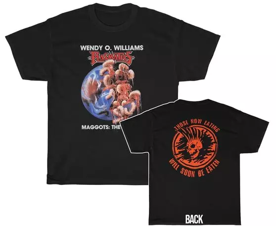 Maglietta Vintage Plasmatics Wendy O Williams, Unisex Nero, Doppia Stampa, Taglie S-5XL