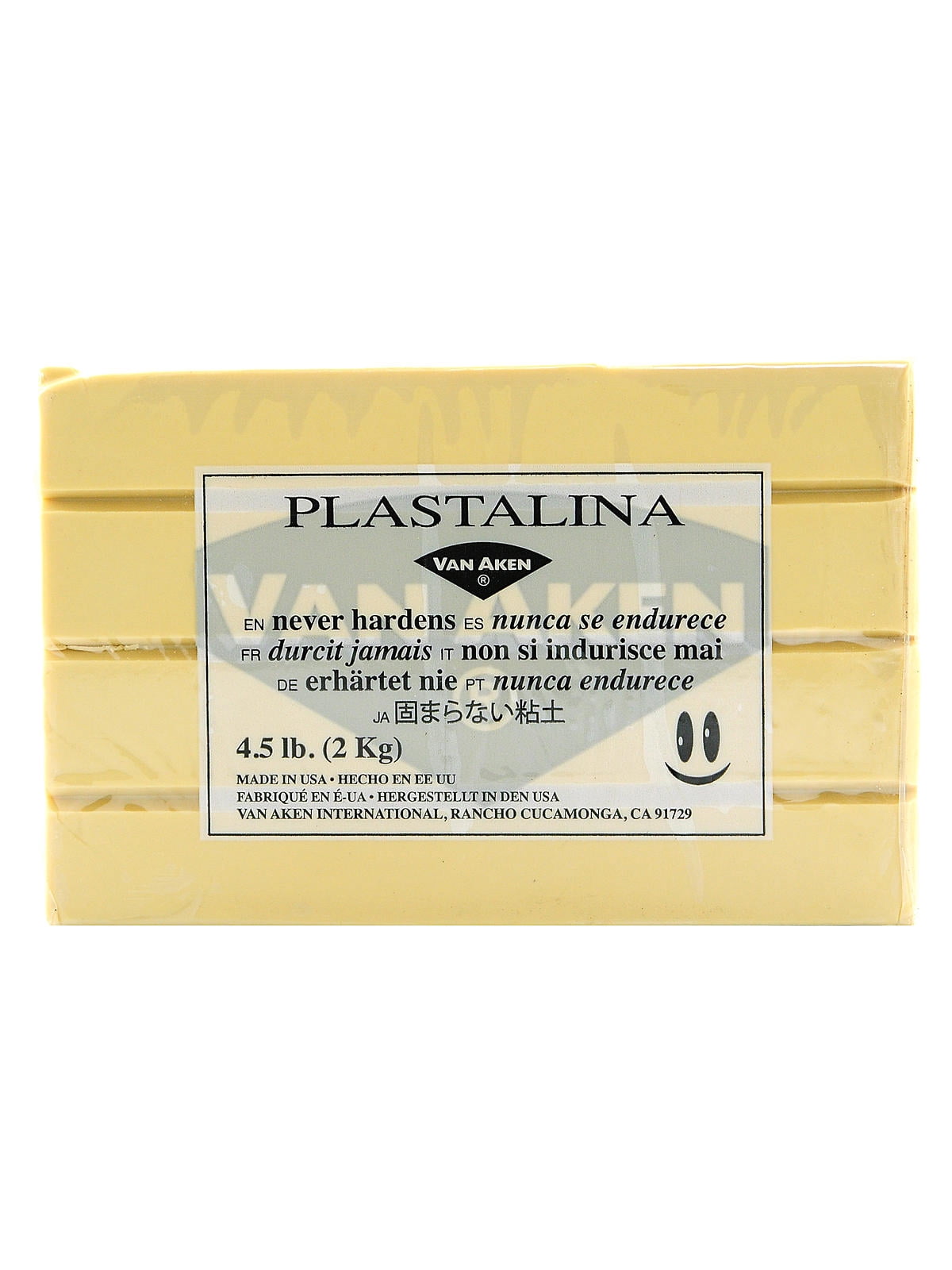 Plastalina Modeling Clay ivory, 4 1/2 lb. bar (pack of 2)