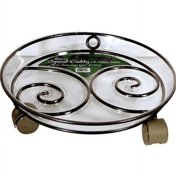 Plastec PLISPC12BKPDQ Plastec Spiral Caddy- 12-Inches- Black