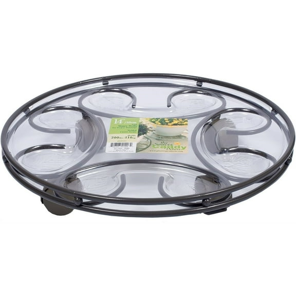 Plastec Saucer And Plant Caddy Combination