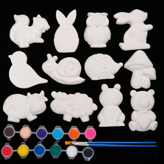 Plaster Painting Kit, DIY Gypsum Doll Art Craft for Kids, Creative Ceramic Painting Toys for Children, Kindergarten Classroom Activities