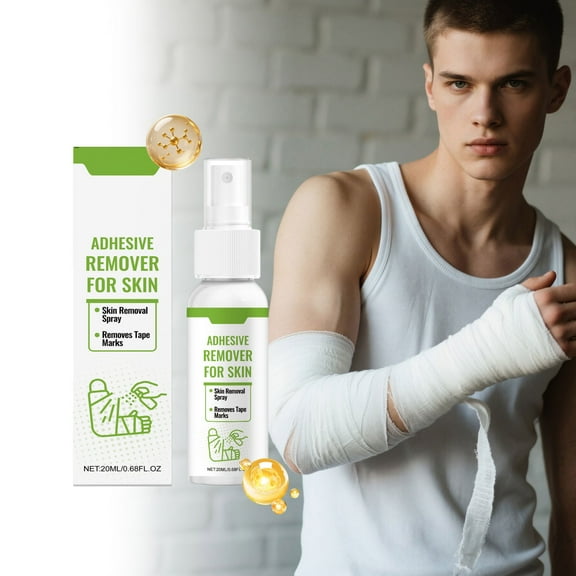 Plaster Remover Spray for Adhesive Removal, Gentle Spray for Bandage and Tape Residue, 20ml Skin-Safe Adhesive Remover for Pain-Free Removal, First Aid Spray for Easy Cleaning
