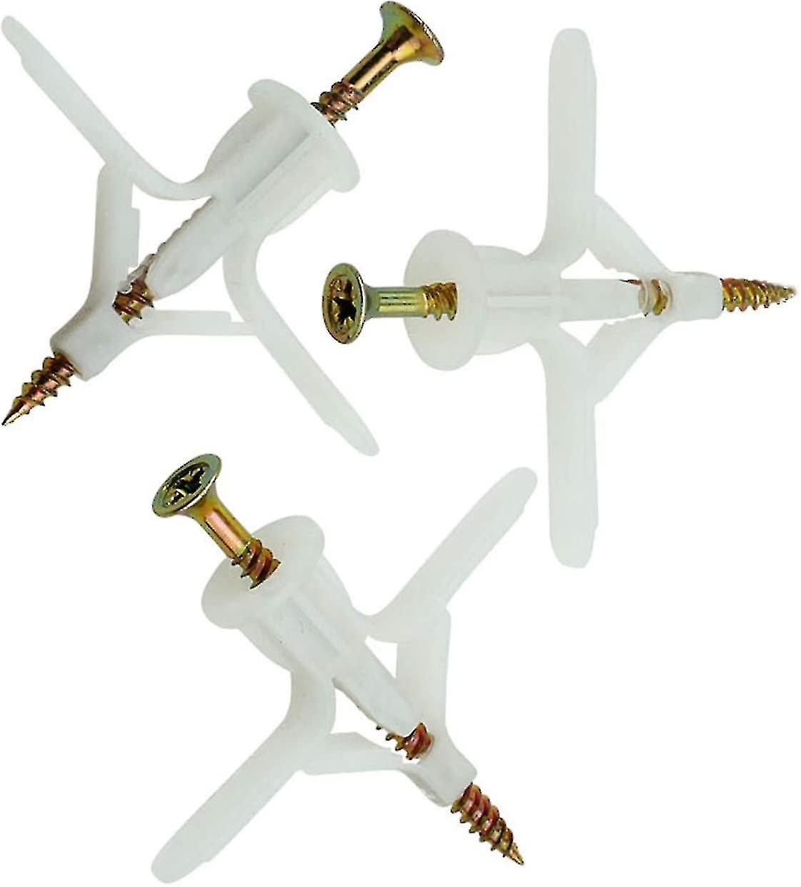 Plasterboard Wall Plugs & Screws, Wall Fixing Plastic Expansion/plug Anchor Bolts Anti Rotate