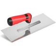 thumbnail image 1 of Plastering Trowel,Flat Finishing Trowel,Concrete Trowel Hand Tool with Soft Rubber Handle, Lightweight Cement Drywall Tile Masonry Construction Hand Tool,12 X 4 inch Stainless Steel Blade, 1 of 7