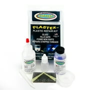 Plastex Plastic Repair Kits - Easily Glue, Repair or Remake Broken Plastic, Fiberglass, Wood & More! Standard Black Kit #2002
