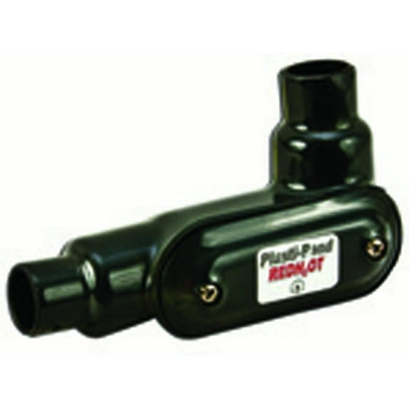 Plasti-Bond PRLR27 Conduit Body, Type: LR, Form 7, Size: 3/4", PVC Coated Iron