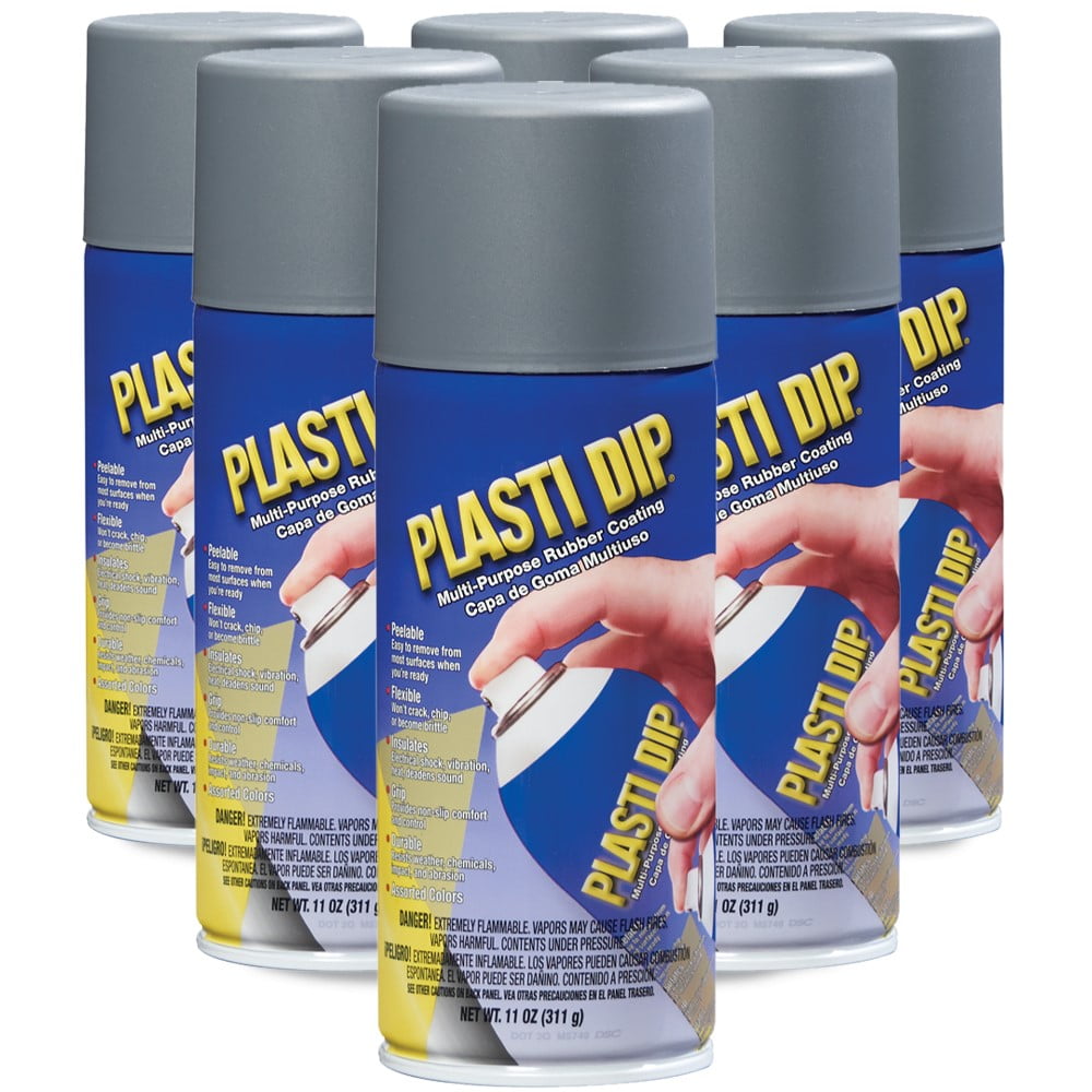 Plasti Dip 11221-6 Flexible, Protective Rubber Coating Gunmetal Gray Spray  Paint 11oz 