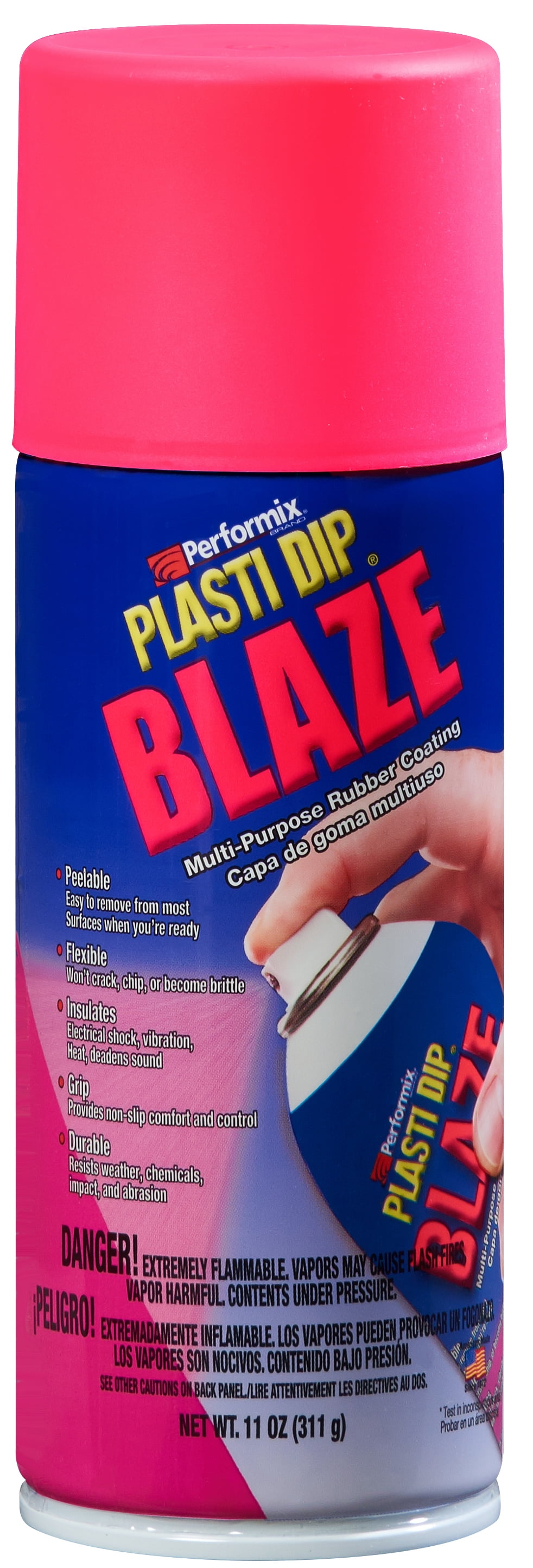 Plasti Dip Blaze Pink Neon Removable Rubber Coating Spray, 11 oz Aerosol, Single Can (1-Pack)