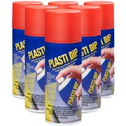 Plasti Dip Spray Flexible, Protective Rubber Coating Matte Red, 11oz (6 pack)