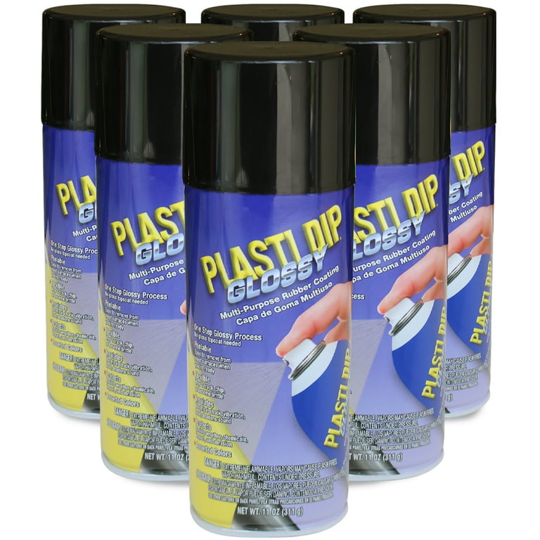 Rust-Oleum Automotive 11 oz. Gloss Black Fabric & Vinyl Spray (6-pack)