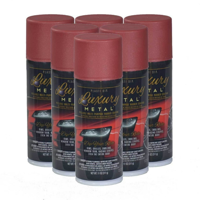 Plasti Dip Spray, 11oz, Luxury Colors, Case of 6, Volcanic Red