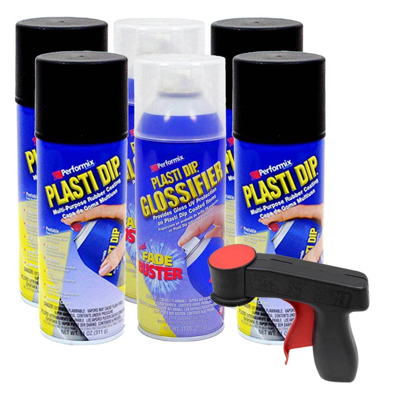 Plasti Dip - Multi Purpose Rubber Coating Spray, Sprayable, One Gallon  (128oz), Black