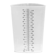 Plasti-Grad Triangular Polypropylene Graduated Beaker, Translucent, 1200 mL, 1 Ct