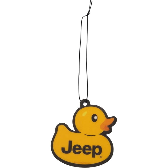 PlastiColor Paper Hanging Car Air Freshener 2-Pieces, Jeep Logo Rubber Duck, Vanilla