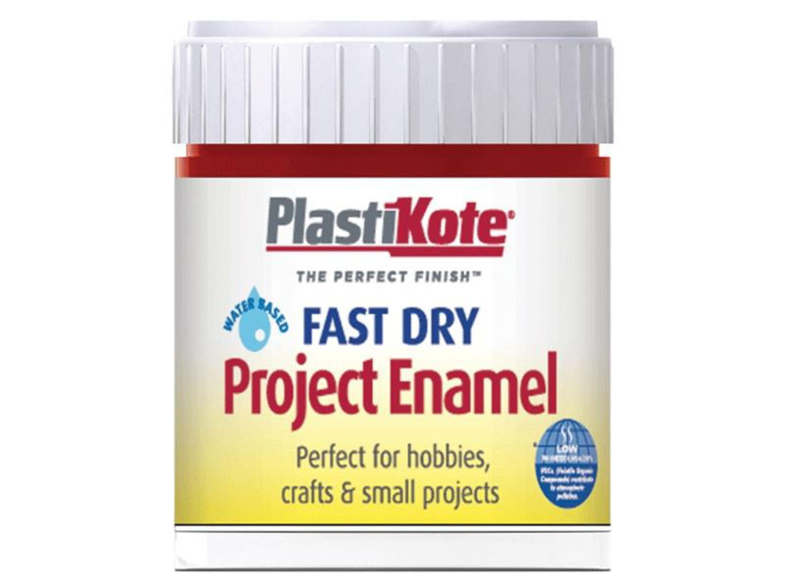 PlastiKote - Fast Dry Enamel Paint B25 Bottle Metallic Red 59ml
