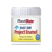 PlastiKote White Gloss Fast Dry Enamel Paint, 59 ml