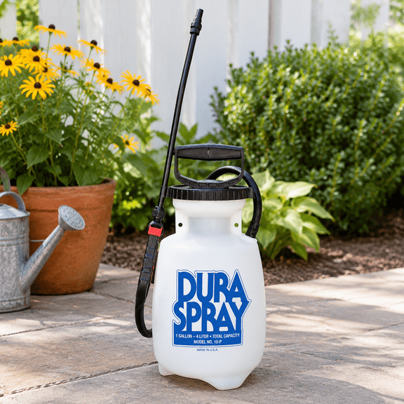 Plastic 1-Gallon Poly Pump Sprayer with 12-Inch Wand for Lawn & Garden Use