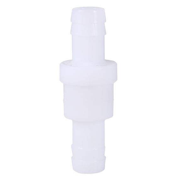 Plastic 1-Way Valve 12mm Inline Check Valve Plastic One Way Non Return Valve Gas Liquid Air Hose White