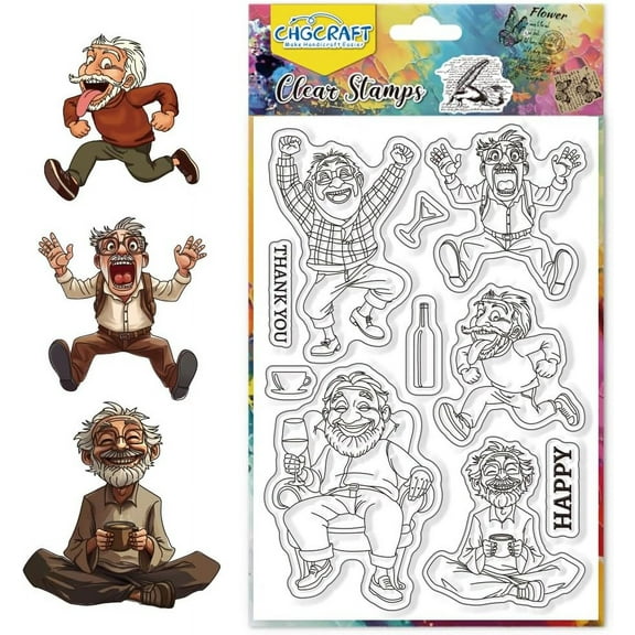 Plastic 1 sheet Custom PVC Plastic Clear Stamps for DIY Scrapbooking Making Human 160x110mm Photo Album Decorative Cards