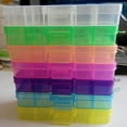 thumbnail image 1 of Plastic 10 Slots Adjustable Jewelry Storage Box Pill Beads Holder Case Organizer, 1 of 7