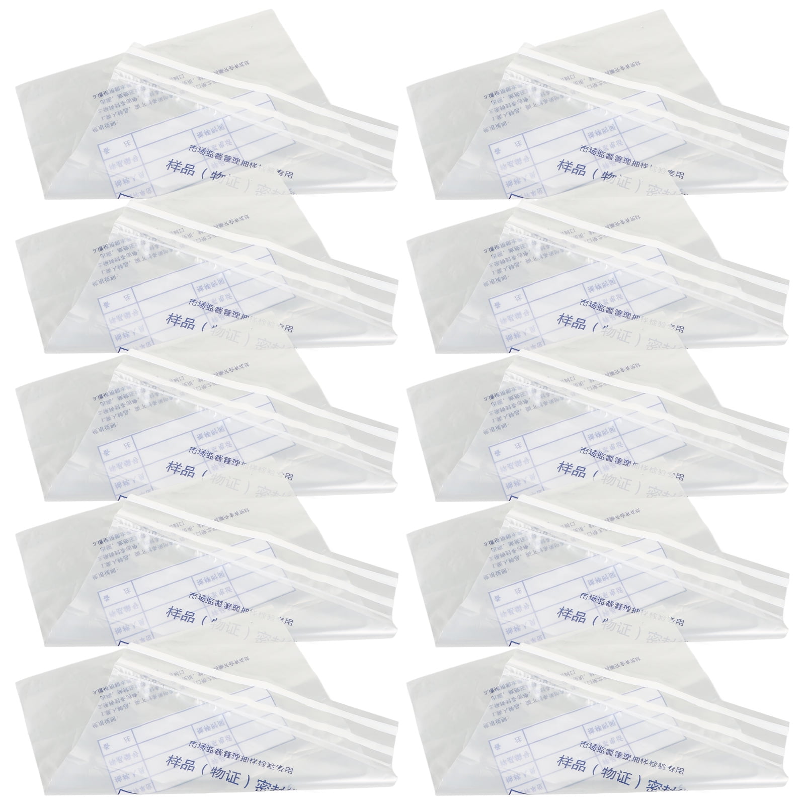 Plastic 10pcs Security Bank Deposits Bags Cash Register Bags Money Envelopes Tamper-Evident Packaging Bags Anti-Tampering Bank Bag For Bank Cash Handling