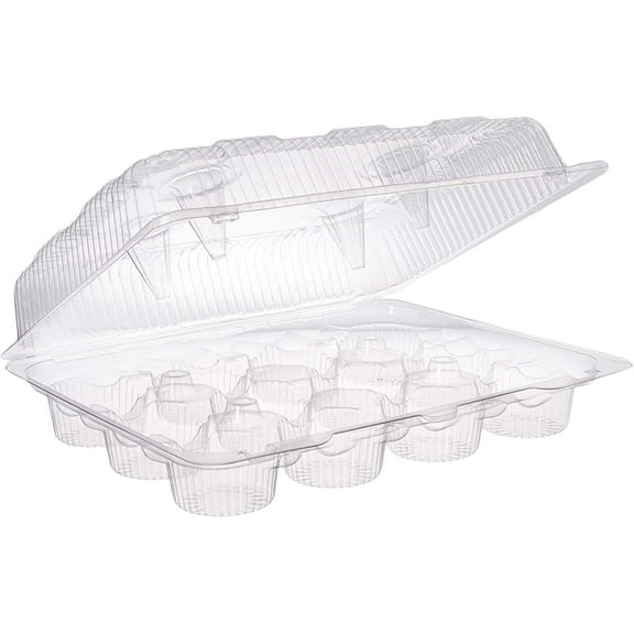 Plastic - 12 Cavity Cupcake Carrier - 6ct
