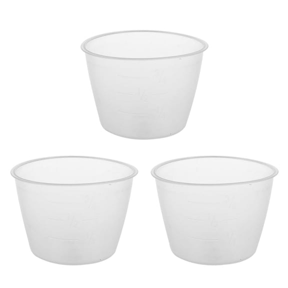 Plastic 120Ml Electric Cooker Rice Measuring Cup 6Pcs Clear White