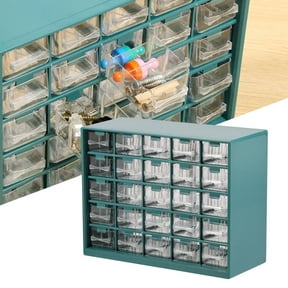 Plastic 25 Grids Hardware Storage Organizer Visible Drawer Parts Cabinet Effortless Cleaning Multi Layers Parts Storage Cabinet for Hardware Crafts Nuts Bolts Tool