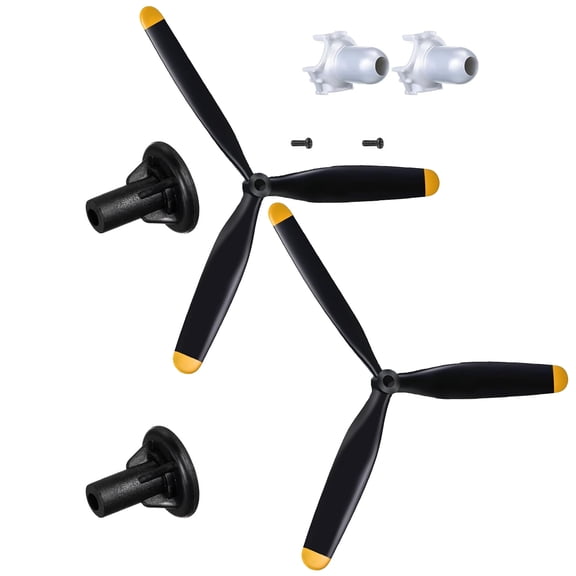 Plastic 3 Blade Propeller Set for Radio Control Aircraft T28 P47 And F4U Series Plane Propeller Upgrade