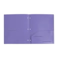 thumbnail image 1 of Plastic 3 Hole Punch Pocket Folders, Plastic Folders with 2-Pocket for 3-Ring Binders, Poly 2-Pocket Folder with Business Card Slot for School, Home, Office, Letter Size, 1 of 8